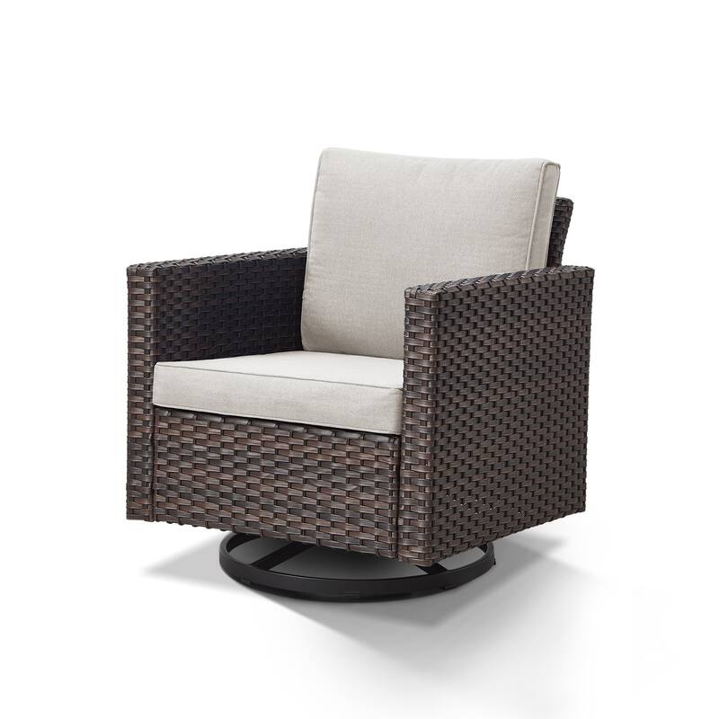 Pocassy Patio Swivel Chair with Soft Cushion