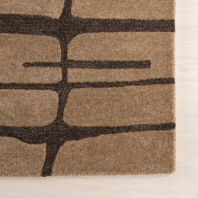 Parsa Striped Wool Area Rug