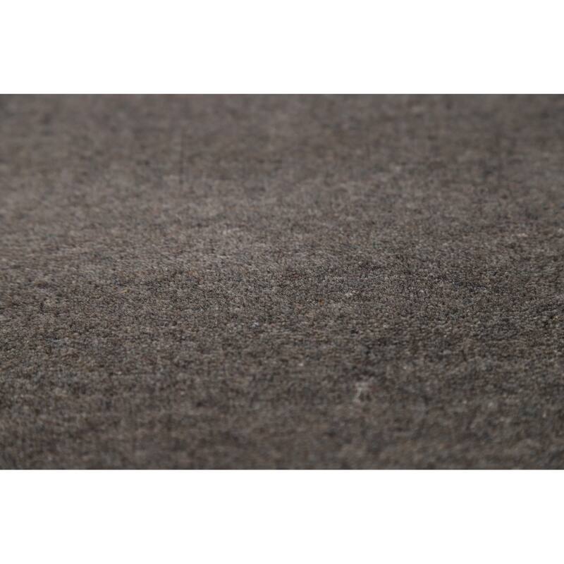 Gray Tribal Gabbeh Oriental Area Rug Hand-Knotted Wool Carpet - 8'3" x 9'10"