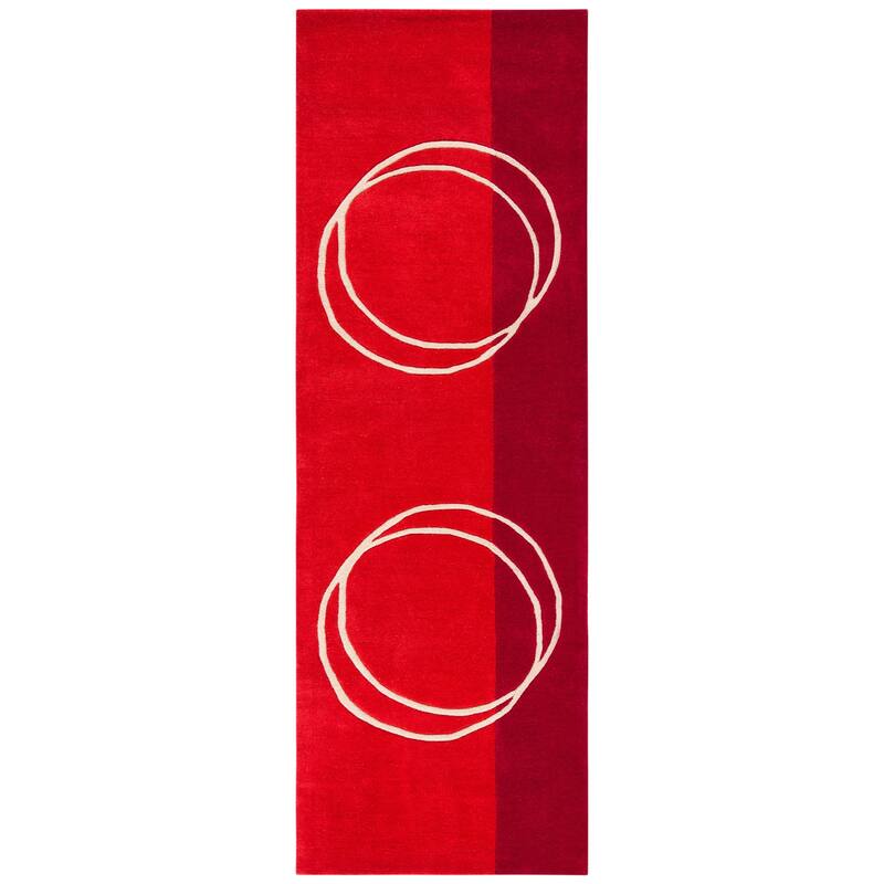 SAFAVIEH Handmade Rodeo Drive Pramila Mid-Century Modern Abstract Wool Rug