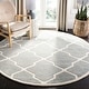 preview thumbnail 11 of 84, SAFAVIEH Handmade Chatham Eppie Modern Moroccan Wool Rug 7' Round - Grey/Ivory - Round