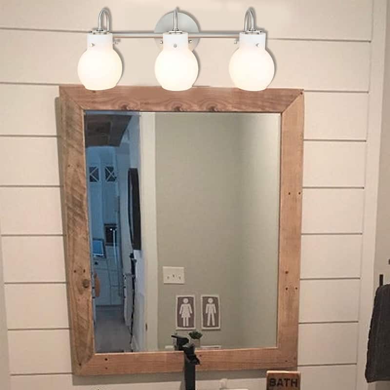 3 Light Vanity Lighting in Brushed Nickel Finish