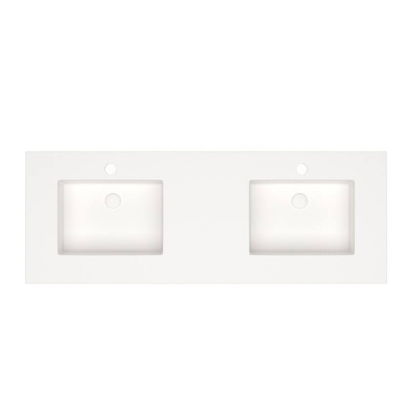 Serenity Solid-Surface Bathroom Vanity Top with Sink