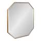 Kate and Laurel Rhodes Octagon Panel Framed Wall Mirror