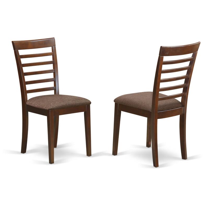 East West Furniture Dining Table Set Consist of an Oval Table with Butterfly Leaf and Dining Chairs (Chair Seat Type Options)