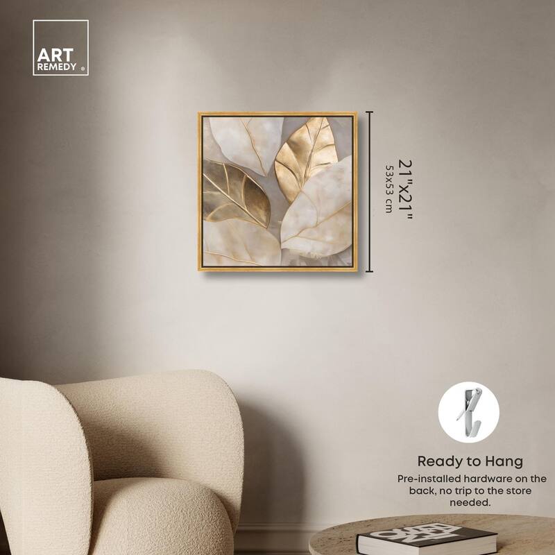 Golden Cascades Canvas by Art Remedy