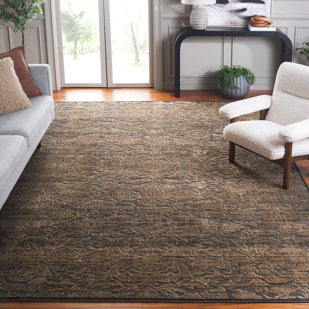Martha Stewart by SAFAVIEH Heritage Bloom Viscose/ Chenille Rug