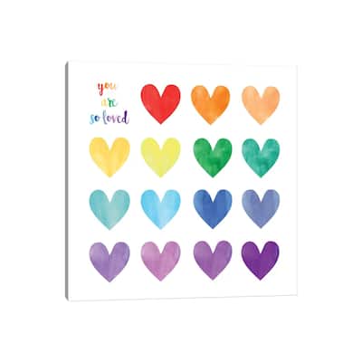 iCanvas "Hearts" by Erin Clark Canvas Print