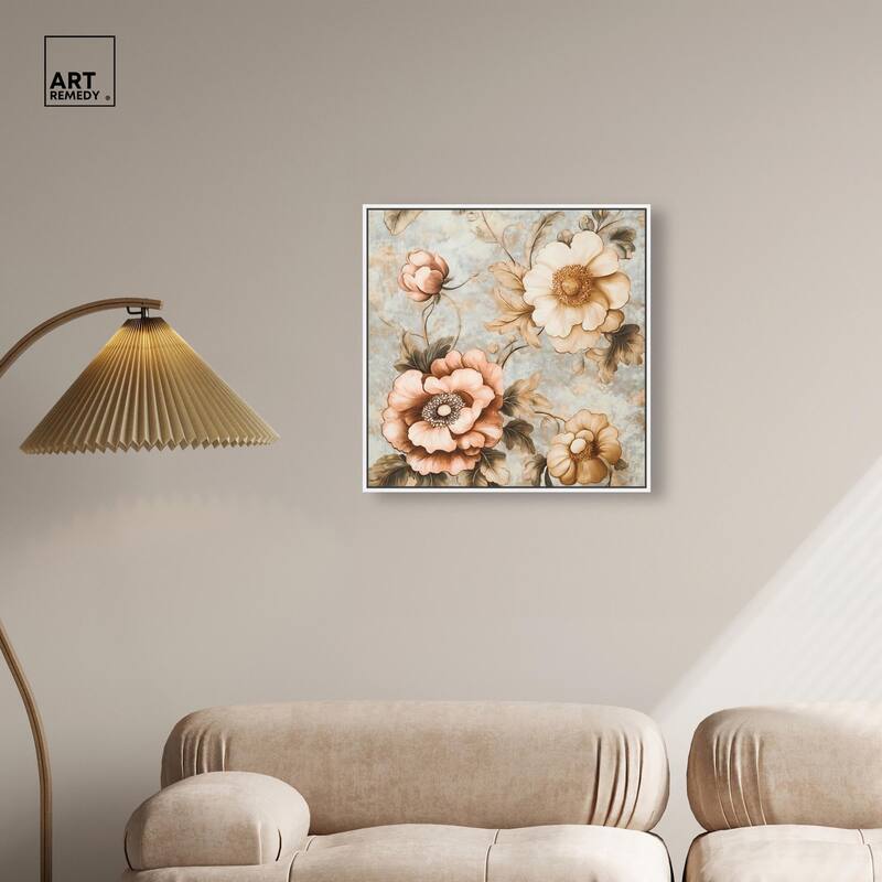 Retro Rose I Canvas by Art Remedy