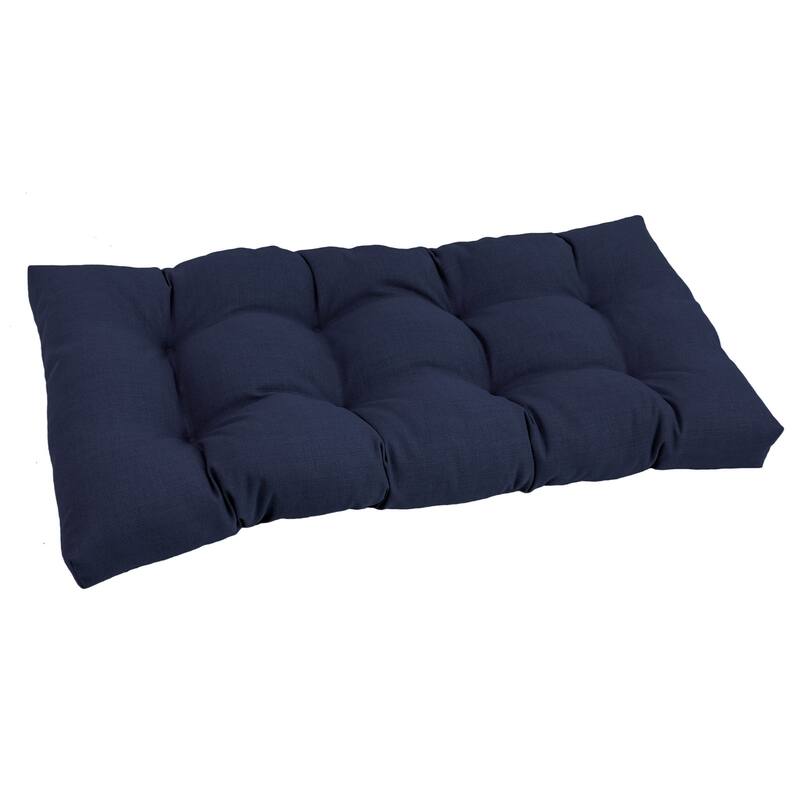 Blazing Needles All-Weather 42-inch Solid Bench Cushion - Azul