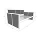 preview thumbnail 11 of 24, Somette Abaco Daybed with Pop-Up in Honey Includes Mattresses