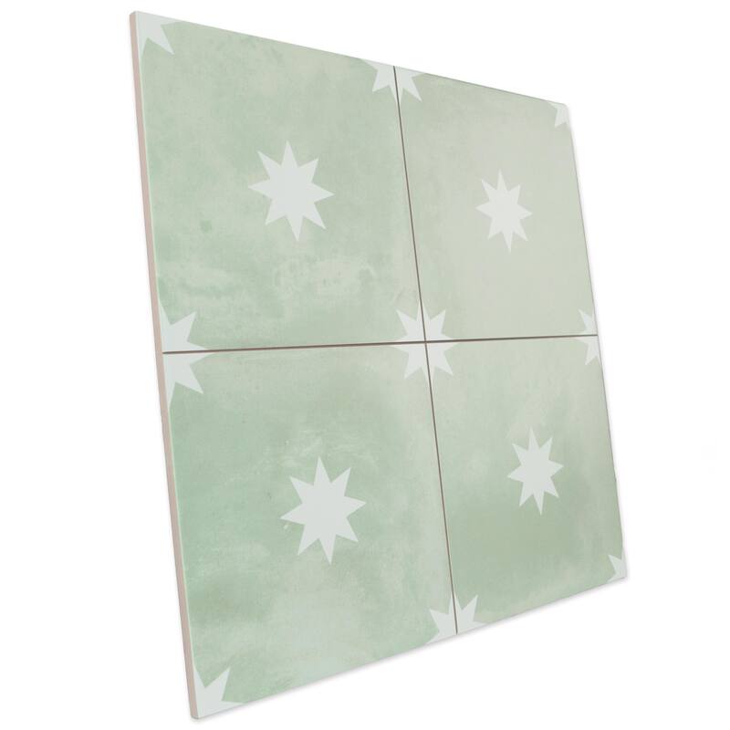 Merola Tile Starlight Sage 17-3/8" x 17-3/8" Porcelain Floor and Wall Tile