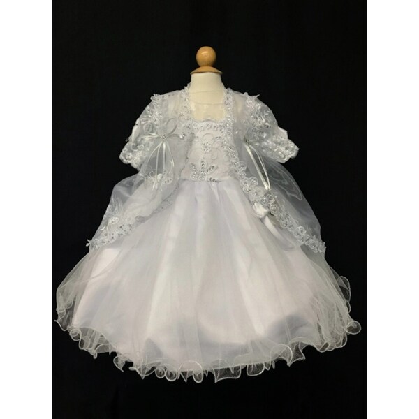 baptism dress for baby girl long sleeve