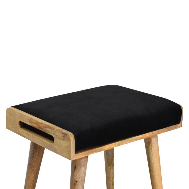 Stylish and Minimalist Velvet Footstool Easy to assemble