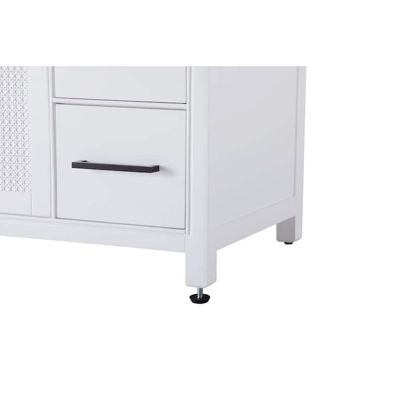 Elegant Lighting VF29554 Alina 54" Free Standing Single Basin Vanity