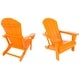 preview thumbnail 8 of 129, POLYTRENDS Laguna All Weather Poly Outdoor Adirondack Chair - Foldable (Set of 2)