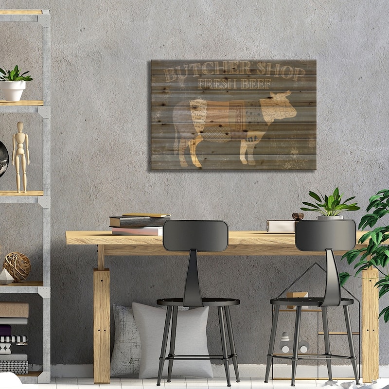From the Butcher XIII Print On Wood by Courtney Prahl - Multi-Color