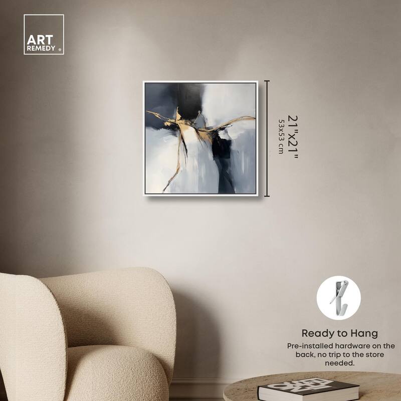 Golden Fissure II Canvas by Art Remedy
