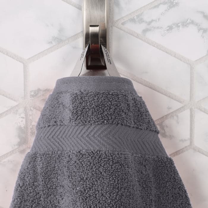 Superior Zero Twist Cotton Solid Soft Absorbent Hand Towel Set of 6