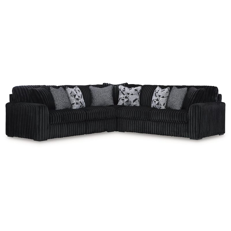 Signature Design by Ashley Midnight-madness 3-Piece Sectional - 121" W x 121" D x 40" H