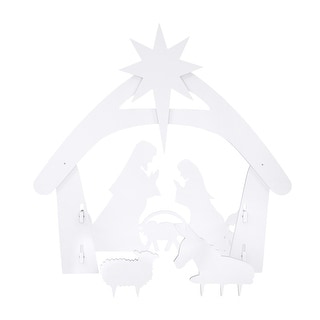 Pvc Nativity PVC Nativity Garden Jesus Decoration White - Bed Bath & Beyond - 38394162