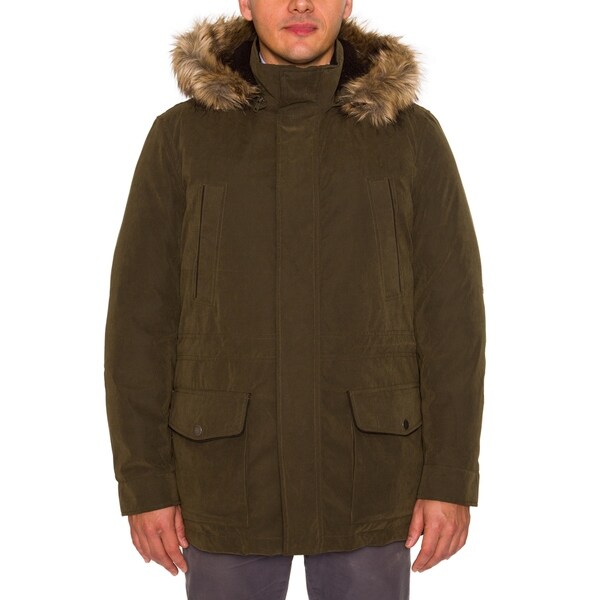Braetan Mens Wool Blend Classic Fit Peacoat