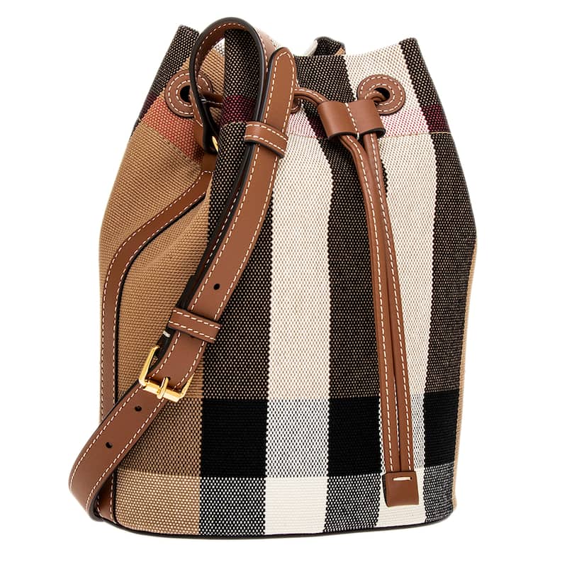 Burberry Small Canvas Bucket Bag