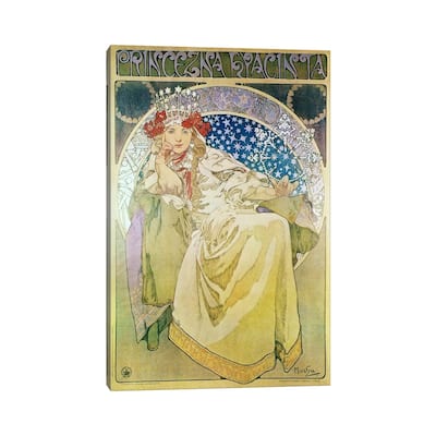 iCanvas "Princess Hyacinth (1911)" by Alphonse Mucha Canvas Print