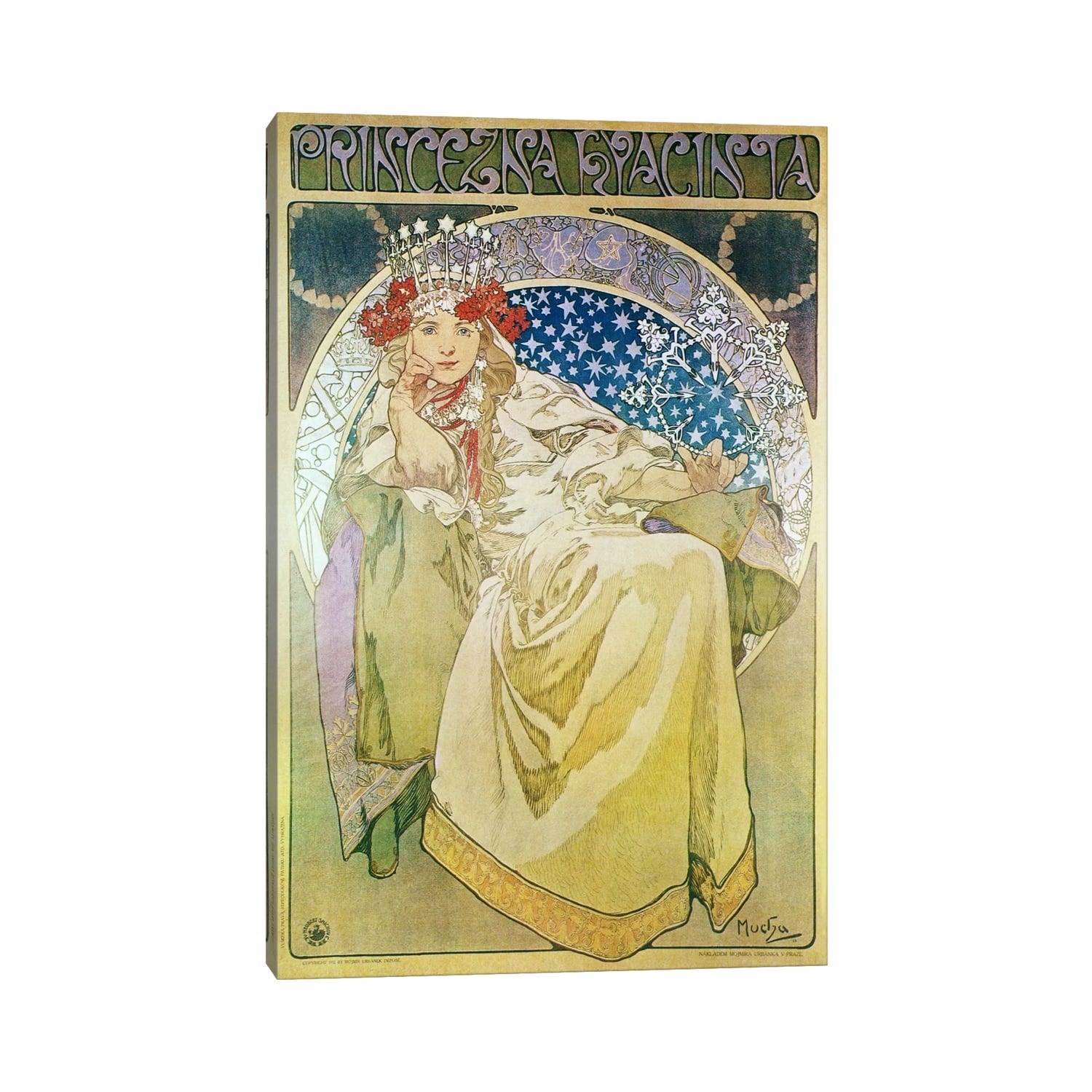 iCanvas "Princess Hyacinth (1911)" by Alphonse Mucha Canvas Print