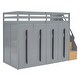 preview thumbnail 14 of 18, Twin Size Loft Bed with Storage Stairs and Wardrobes, Grey