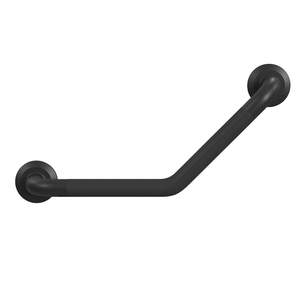 ErgoAngleBar Ergonomic Soft Grip 32mm Diameter ADA Compliant 500 lb Weight Capacity Matte Black