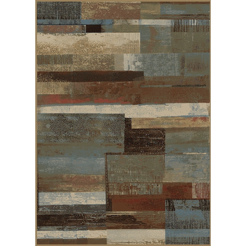 Hearthside Scenic Vision Lodge Contemporary Area Rug - 5'3" x 7'3"