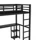 preview thumbnail 29 of 42, Loft Bed with Built-in Wardrobe, Desk, and Storage Shelves, Space-Saving Design