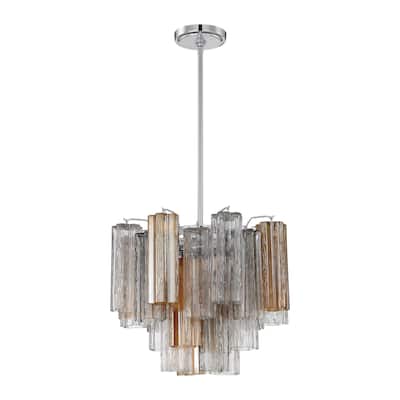 Addis 4 Light Polished Chrome Chandelier - 17.75"W x 13.75"H x 17.75"D