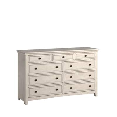 Ediline 9-Drawer Wood Modular Storage Dresser and Mirror by iNSPIRE Q Classic