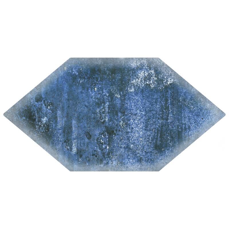 Merola Tile Dorne Kayak Blue 6-1/2" x 12-1/2" Porcelain Floor and Wall Tile