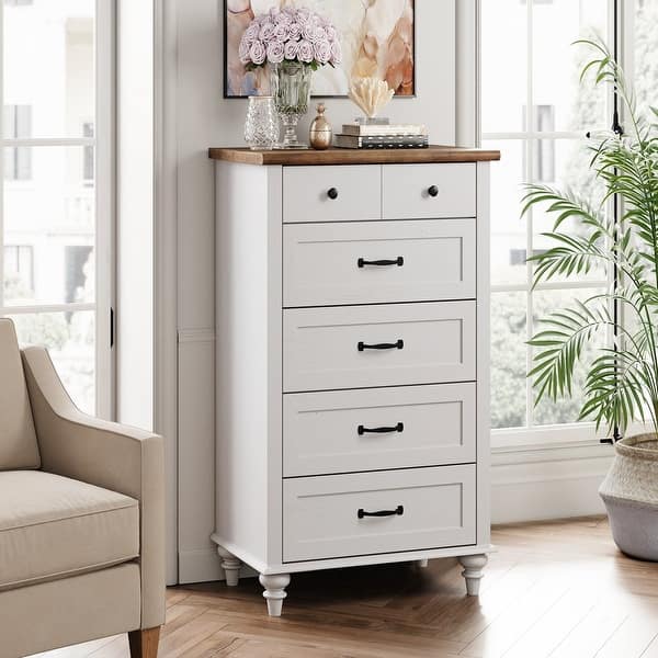 small chest dresser 3 Drawer Dresser for Bedroom, Modern White Storage Cabinet, MDF Wood Chest  Organizer for Living Room, Entryway, Small Space Furniture