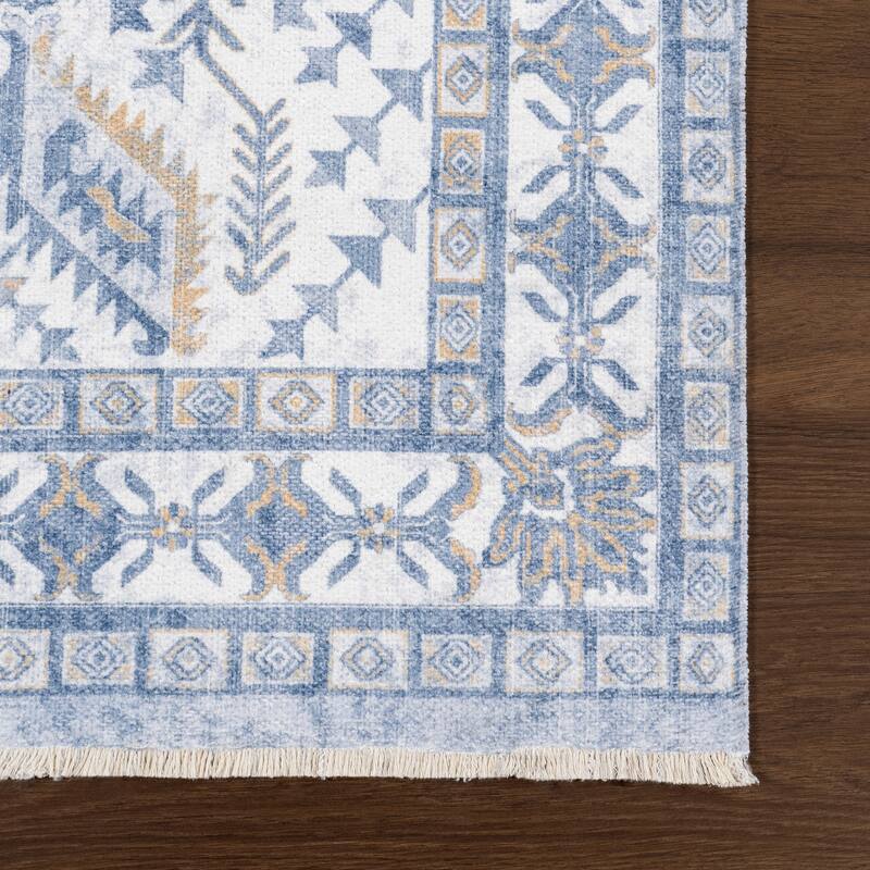 Nuloom Kamiyah SpinClean Medallion Machine Washable Area Rug