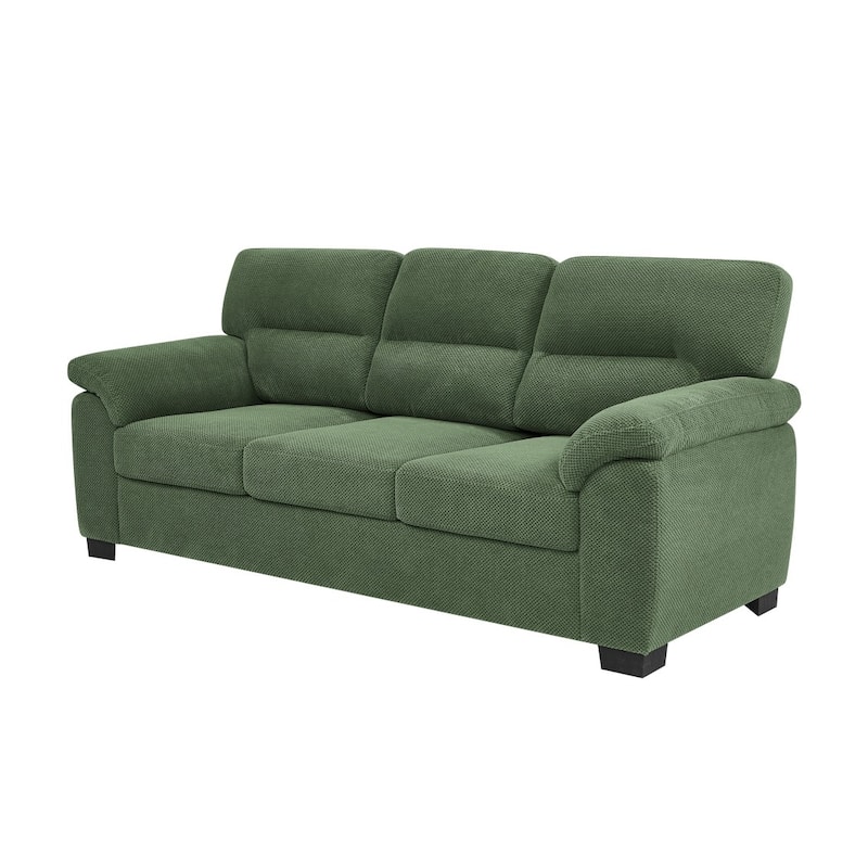 81" Modern Textured Fabric 3-Seater Sofa