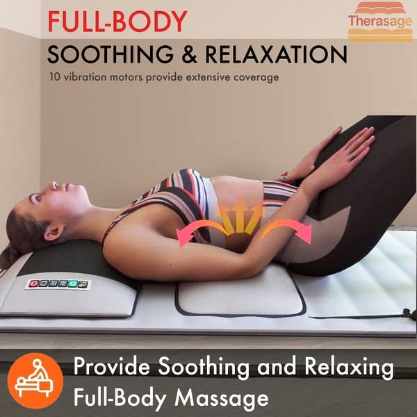 TheraSage Ergonomic Massage Cushion, Neck Rollers And 10-Point Vibrating  Massage - 63 X 19 - Bed Bath & Beyond - 42836369