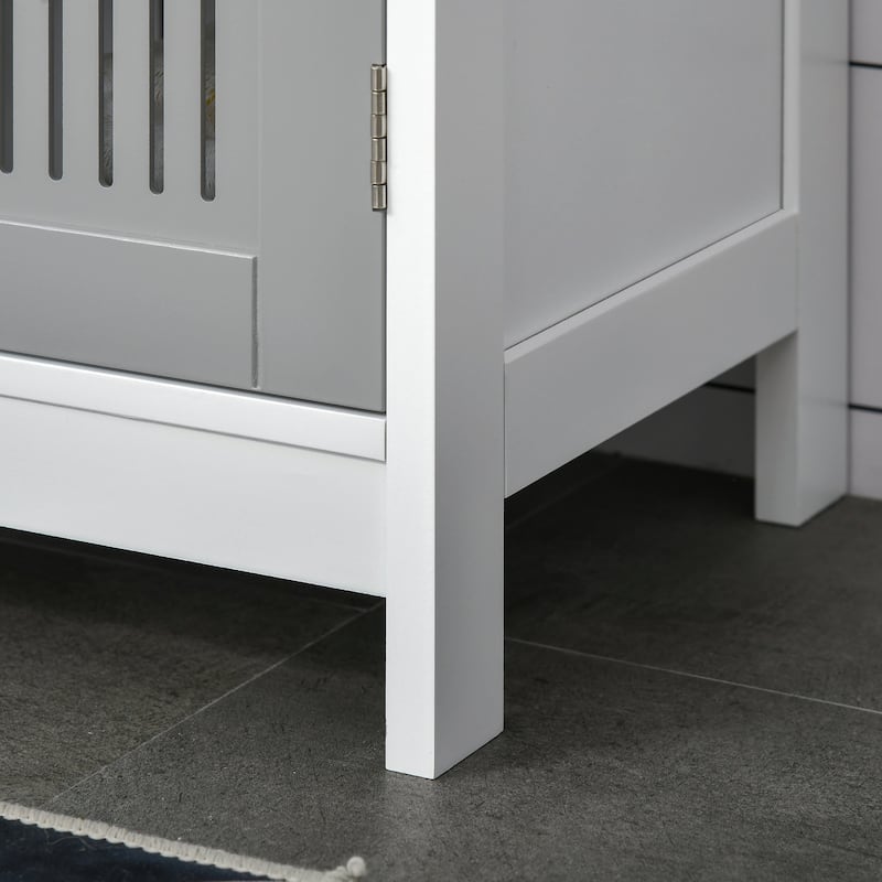 kleankin Under Sink Cabinet for Efficient Small Bathroom Storage, Modern and Elegant Bathroom Cabinet Storage for Small Spaces