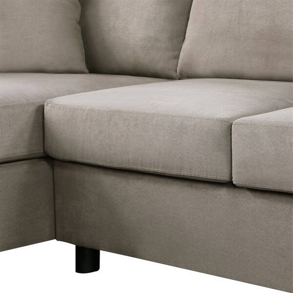 Shop Merax Grey L Shaped Couch For Small Space Overstock 31569655