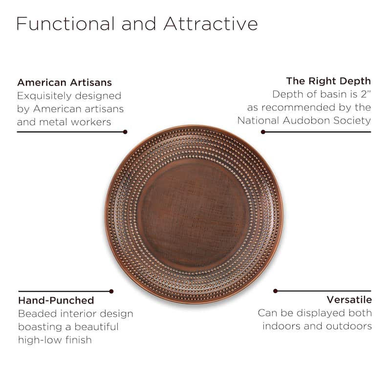 20" Tranquil Harmony Bird Bath Basin