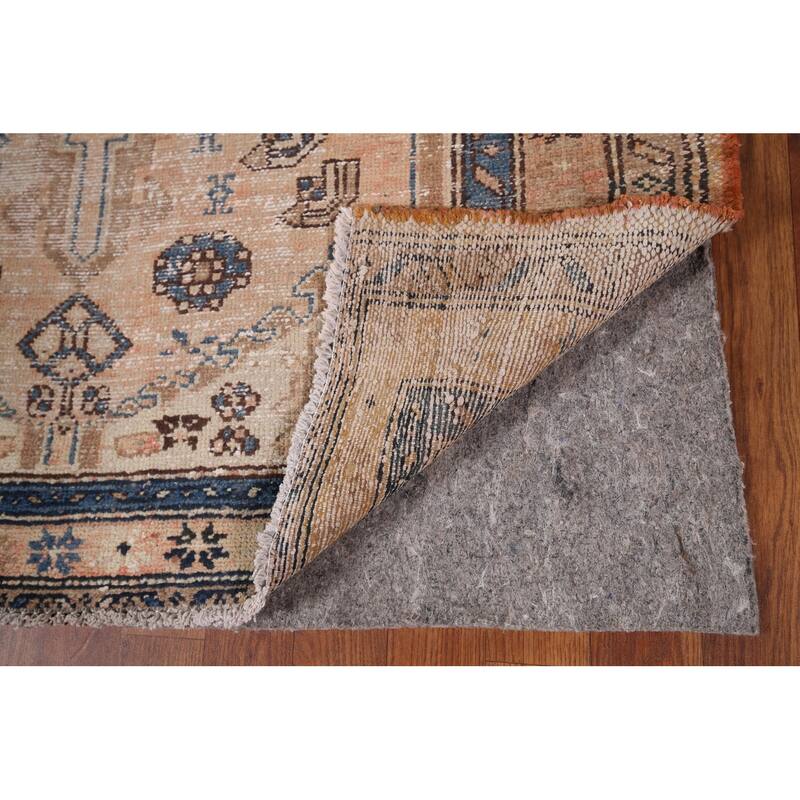 Distressed Tribal Hamedan Persian Accent Rug Hand-Knotted Wool Carpet - 4'2" x 6'4"