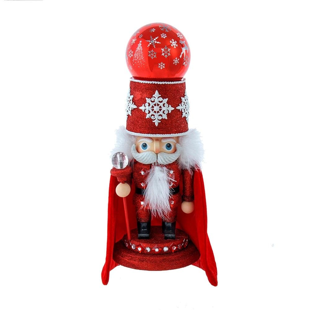 Kurt Adler 14.5-Inch Hollywood Nutcrackers Musical Red Soldier With Water Globe Nutcracker