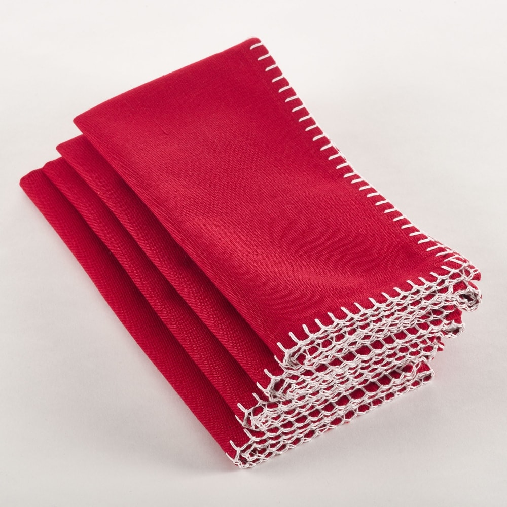 Whip Stitched Design Napkin (Set of 4)