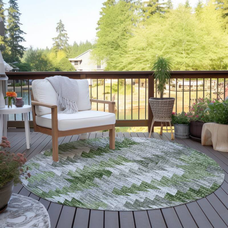 Machine Washable Indoor/ Outdoor Chantille Modern Moroccan Boho Rug