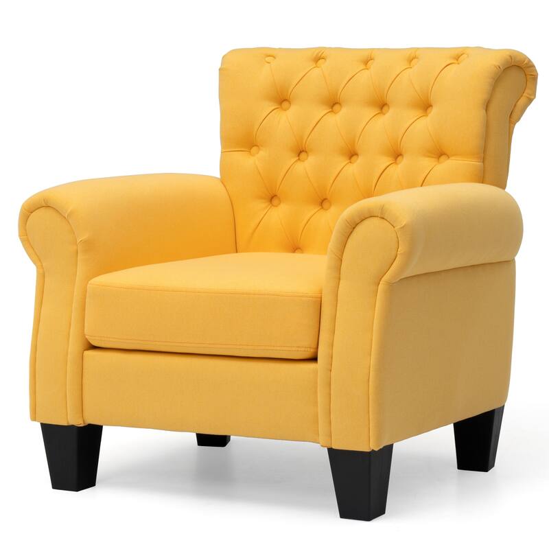 VredHom Accent Chair Club Chair Single Sofa Armchair - 32.08'' L x 32.67 '' W x 32.87 '' H - Yellow
