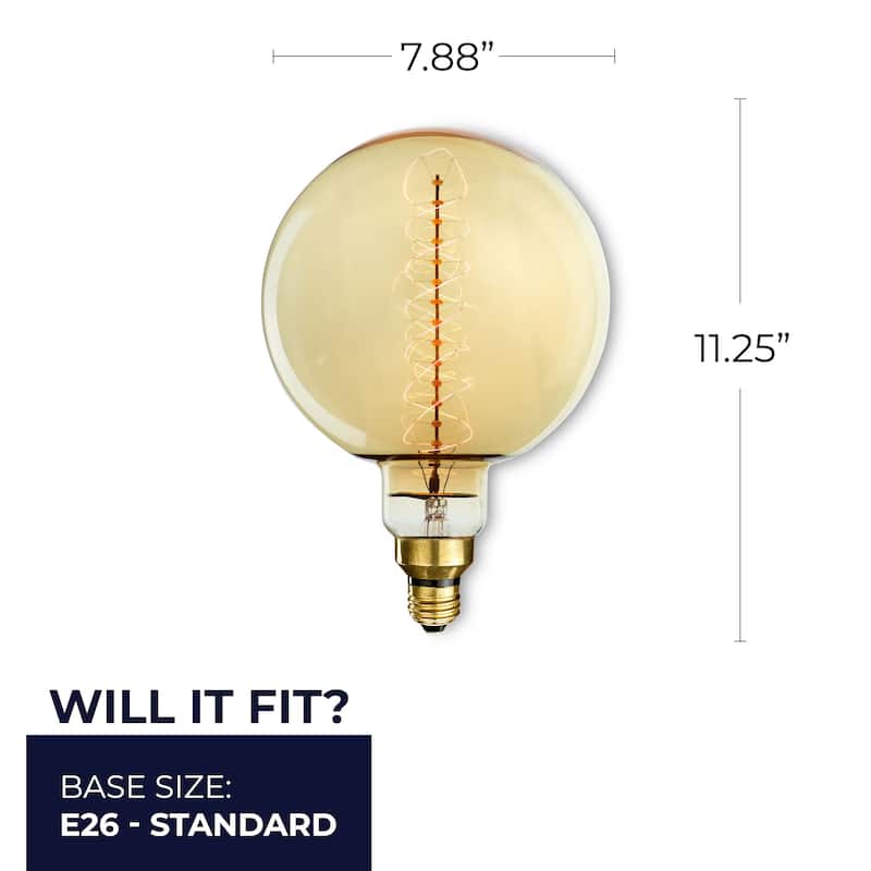 Bulbrite 60 Watt Dimmable Grand Nostalgic Medium (E26) Incandescent Bulb