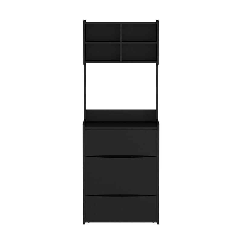 Dressing Table with LED Illuminated Mirror and Storage